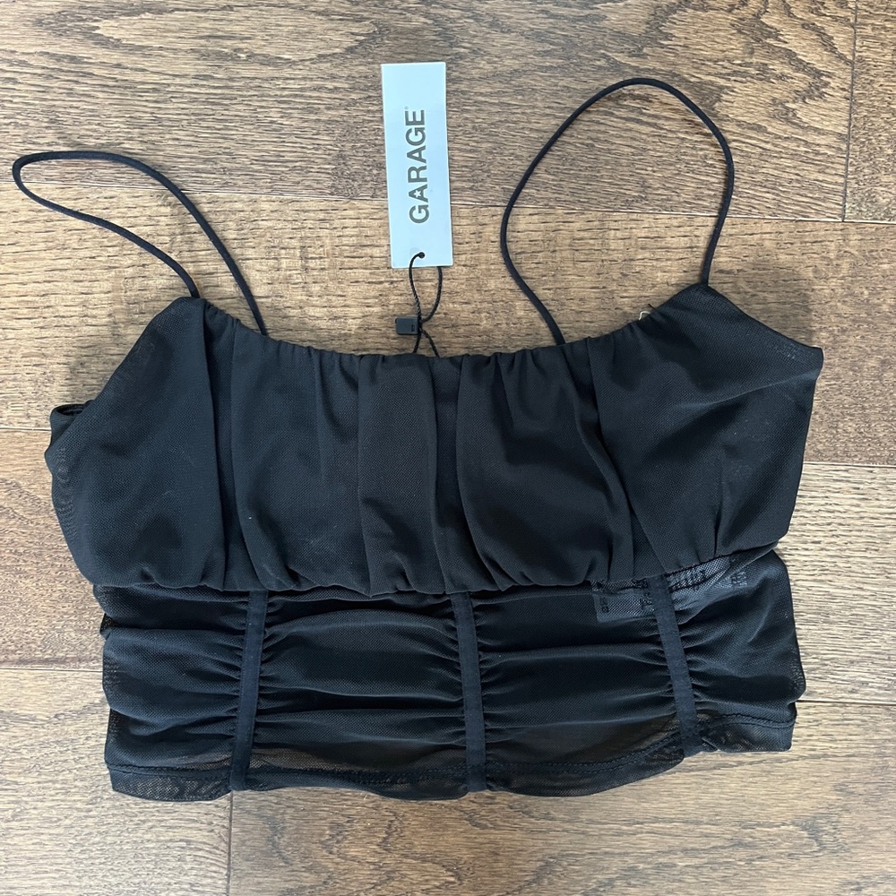 Garage Mesh crop top